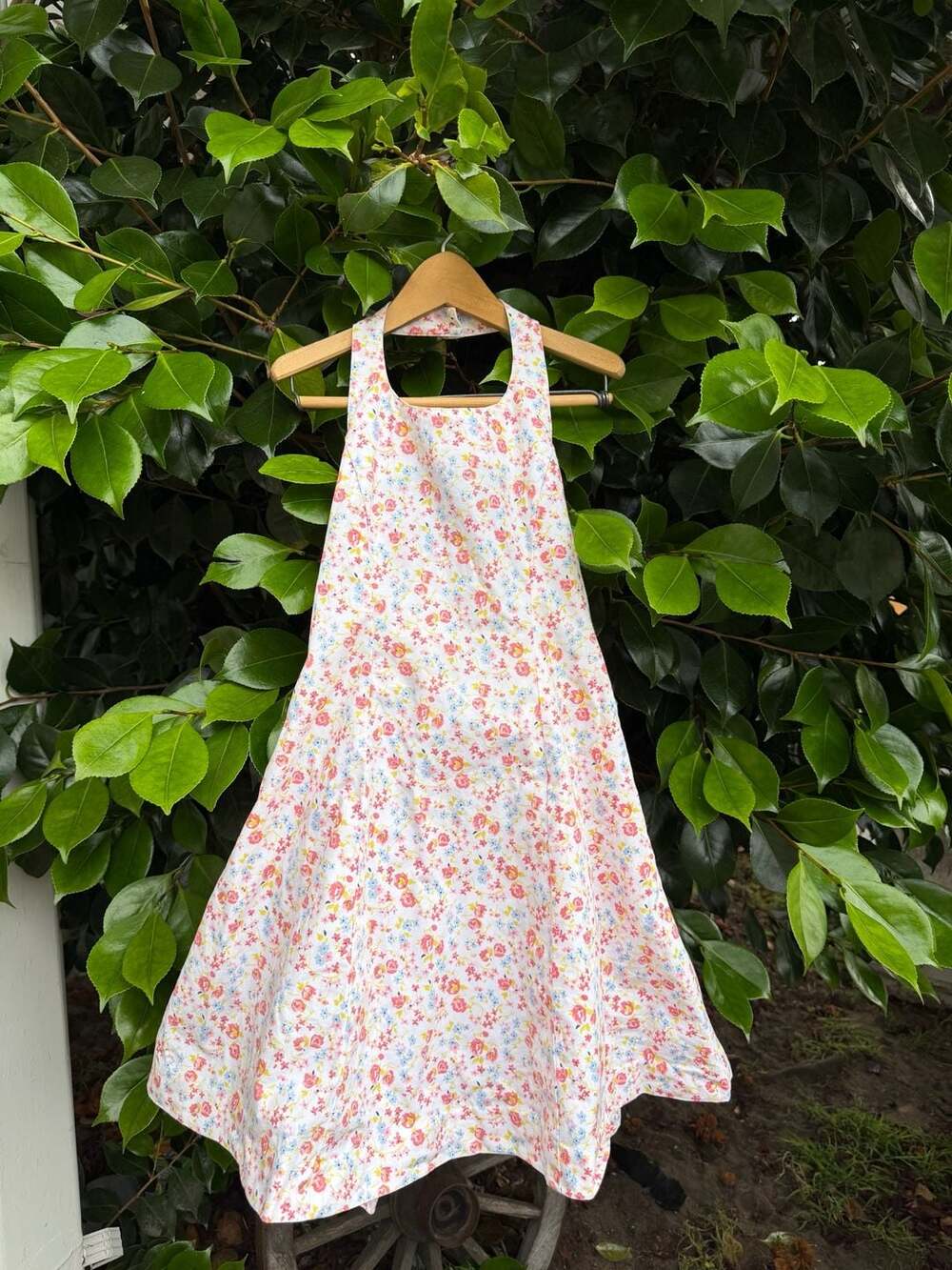 Y2K Chaps Girls Size 7 Floral Halter Dress